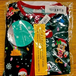 Little Sleepies Disney Christmas Party pajamas 18/24 months